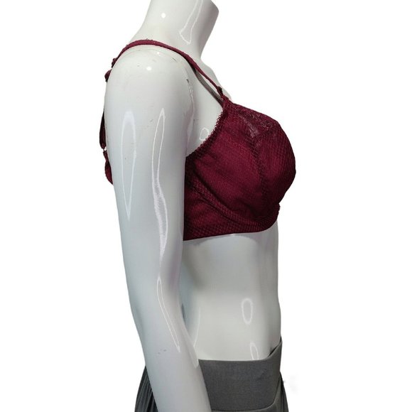 Elomi Charley Stretch Plunge Bra in Deep Fuschia Size 36 G Wired NEW - Picture 4 of 11